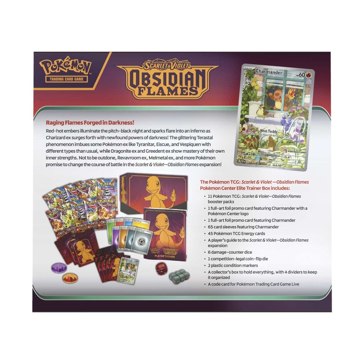 Pokemon: Scarlet & Violet Obsidian Flames Pokemon Center Elite Trainer Box - Image 2