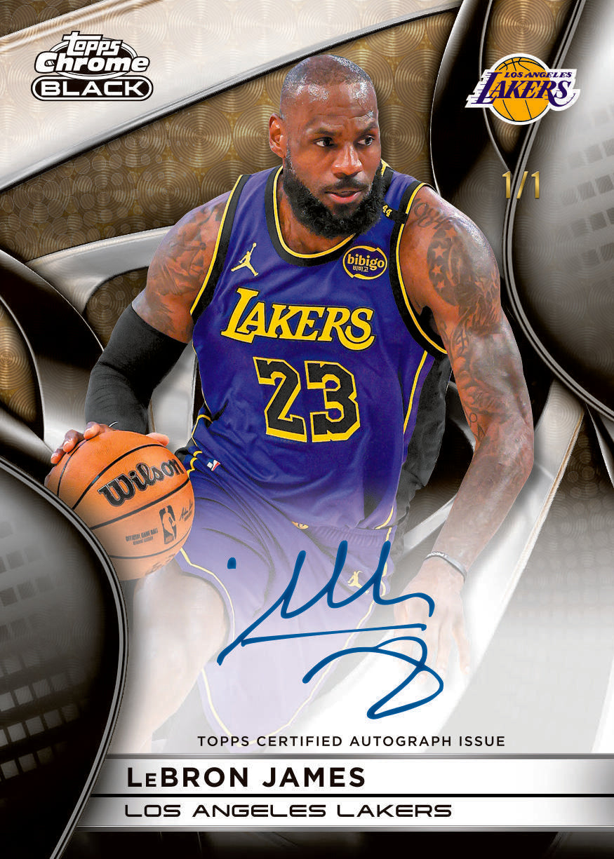 2025/26 Topps Chrome Black Basketball Hobby 8 Box Case - Image 6