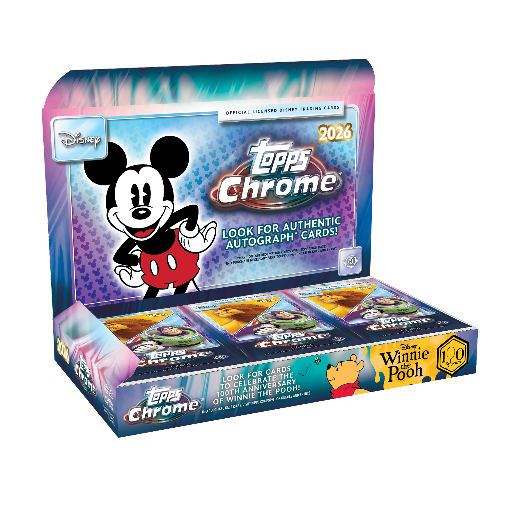 2026 Topps Chrome Disney Hobby 8 Box Case