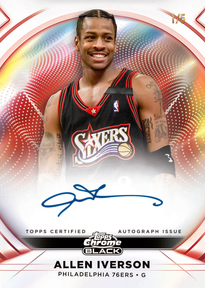 2025/26 Topps Chrome Black Basketball Hobby 8 Box Case - Image 9